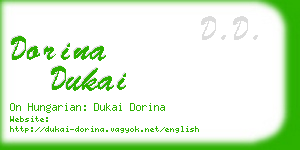 dorina dukai business card